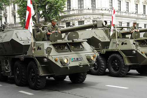 Tanks in Tbilisi